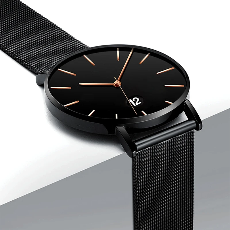 Date Display Watch Men Steel Mesh Band Men's Quartz Watches Fashion Sport Casual Wristwatch Gift Clock reloj hombre erkek
Date Display Watch Men Steel Mesh Band Men's Quartz Watches Fashion Sport Casual Wristwatch Gift Clock reloj hombre erkek