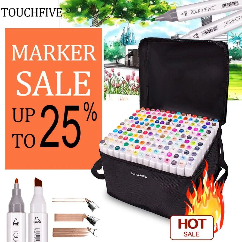 TOUCHFIVE Brush Pen markers Art Supplies for Manga Drawing lettering calligraphy alcohol Markers Set 36/40/60/80/168 Colors Pen
TOUCHFIVE Brush Pen markers Art Supplies for Manga Drawing lettering calligraphy alcohol Markers Set 36/40/60/80/168 Colors Pen
