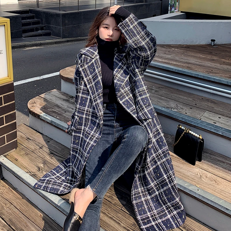 Unua amo Plaid Blends Coat Woman Long Small Fragrant Wind Woolen Coat 2021 Retro Fashion High Quality Woven Tweed Jacket Winter
Unua amo Plaid Blends Coat Woman Long Small Fragrant Wind Woolen Coat 2021 Retro Fashion High Quality Woven Tweed Jacket Winter