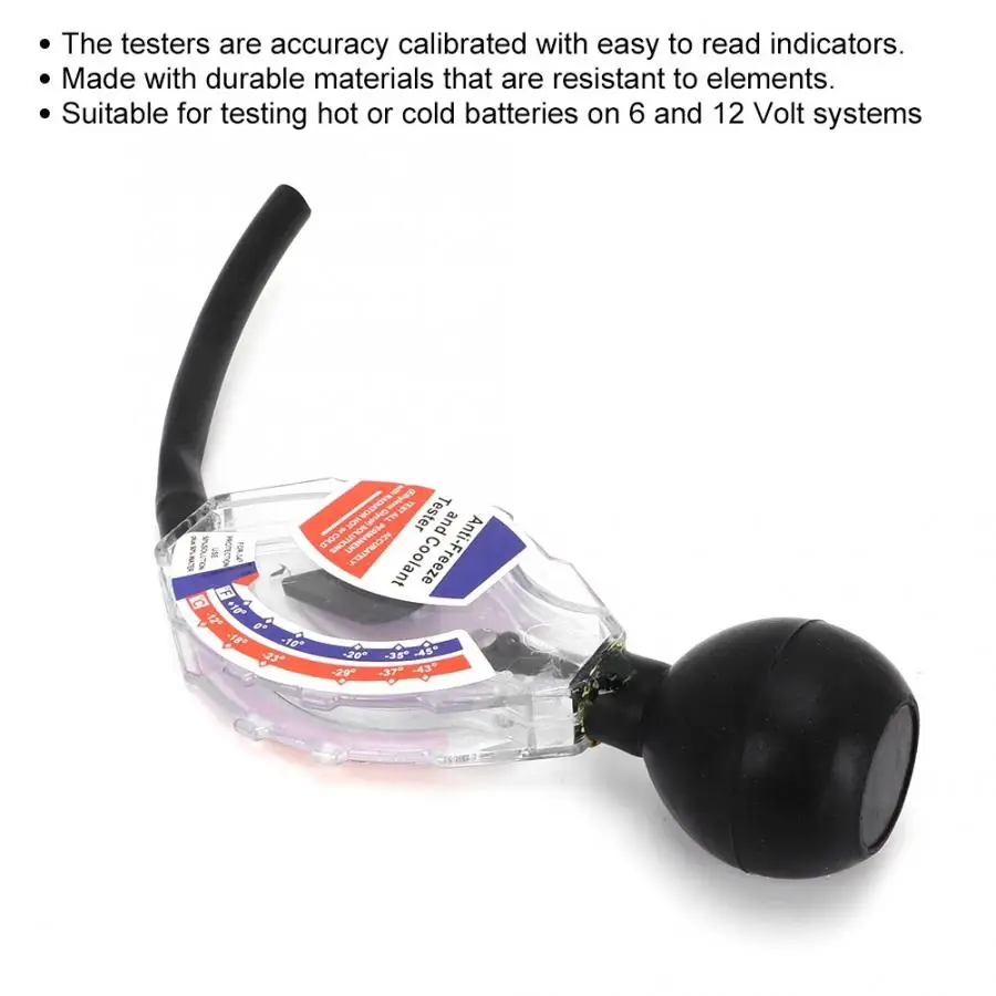Car Cables High Accuracy Dial Type Anti-Freeze Coolant Tester Car Battery Liquid Densitometer 6/12/24V araba aksesuar
Car Cables High Accuracy Dial Type Anti-Freeze Coolant Tester Car Battery Liquid Densitometer 6/12/24V araba aksesuar