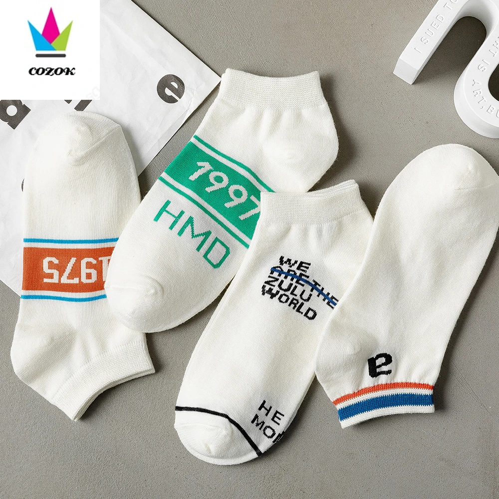 Socks women's boat socks summer thin ins tide letters Hong Kong style low-cut sports pure cotton shallow mouth striped socks
Socks women's boat socks summer thin ins tide letters Hong Kong style low-cut sports pure cotton shallow mouth striped socks