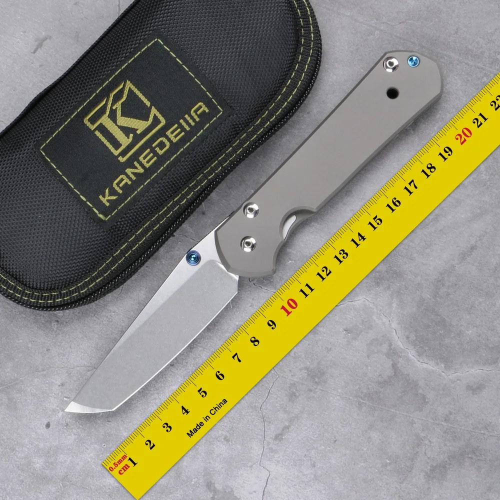 Kanedeiia большой Sebenza 21 складной нож S35VN Stonewash лезвие титановая ручка Открытый Отдых