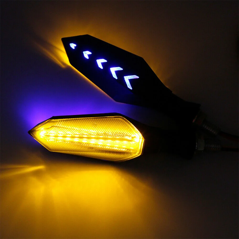 2Pcs Motorcycle LED Turn Signal Lamp Sequential Flowing Indicator Lights Amber 12V Black Lamps Car Accessories Dropshipping
2Pcs Motorcycle LED Turn Signal Lamp Sequential Flowing Indicator Lights Amber 12V Black Lamps Car Accessories Dropshipping