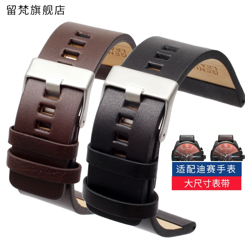 

Suitable For Diesel Seven Friday Watch band 26MM 28MM 30MM 32MM 34MM Men's Wrist Watch Strap Large Size Genuine Leather bracelet