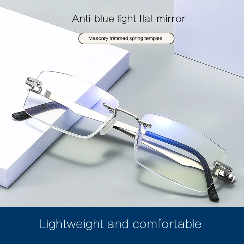 Ultralight Anti-blue Light Reading Glasses Men Women Metal Half Frame Presbyopia Eyewear Clear Lens Eye Silver Glasses +1.0~+4.0
Ultralight Anti-blue Light Reading Glasses Men Women Metal Half Frame Presbyopia Eyewear Clear Lens Eye Silver Glasses +1.0~+4.0