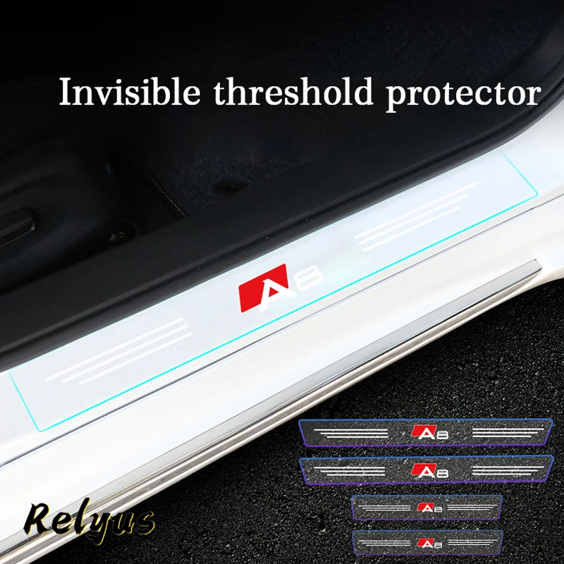 4Pcs Car Threshold Cover Door Sill Protector Stickers Transparent Paint Protection Film For Audi A8 D2 D3 D4 4E 4H Accessories
4Pcs Car Threshold Cover Door Sill Protector Stickers Transparent Paint Protection Film For Audi A8 D2 D3 D4 4E 4H Accessories