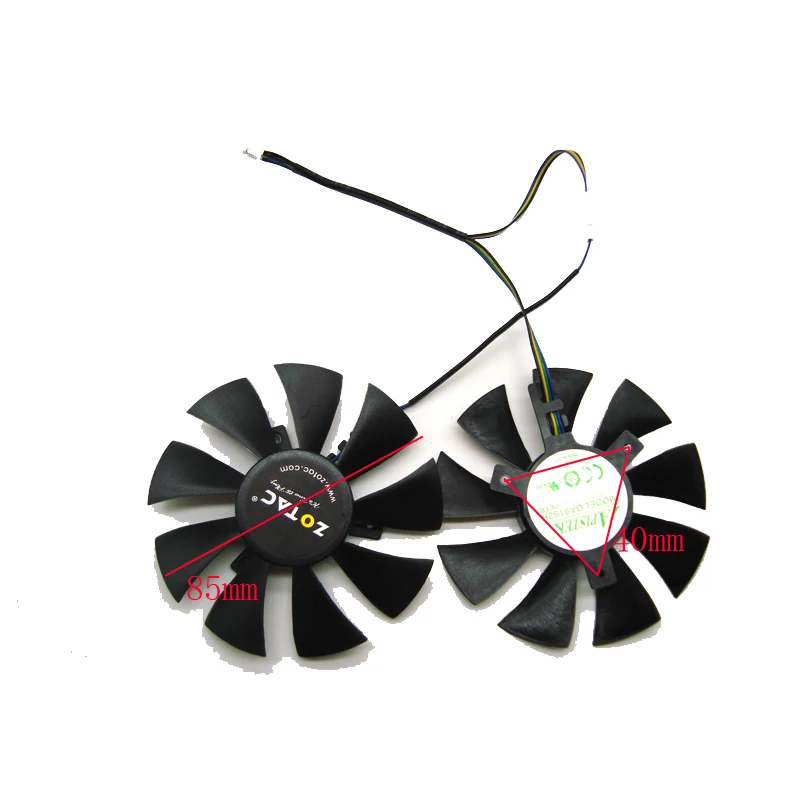 Новинка 85 мм GA91S2H DC 12V 0.35A охлаждающий вентилятор Замена для ZOTAC GeForce GTX 1060 AMP Edition 1070
