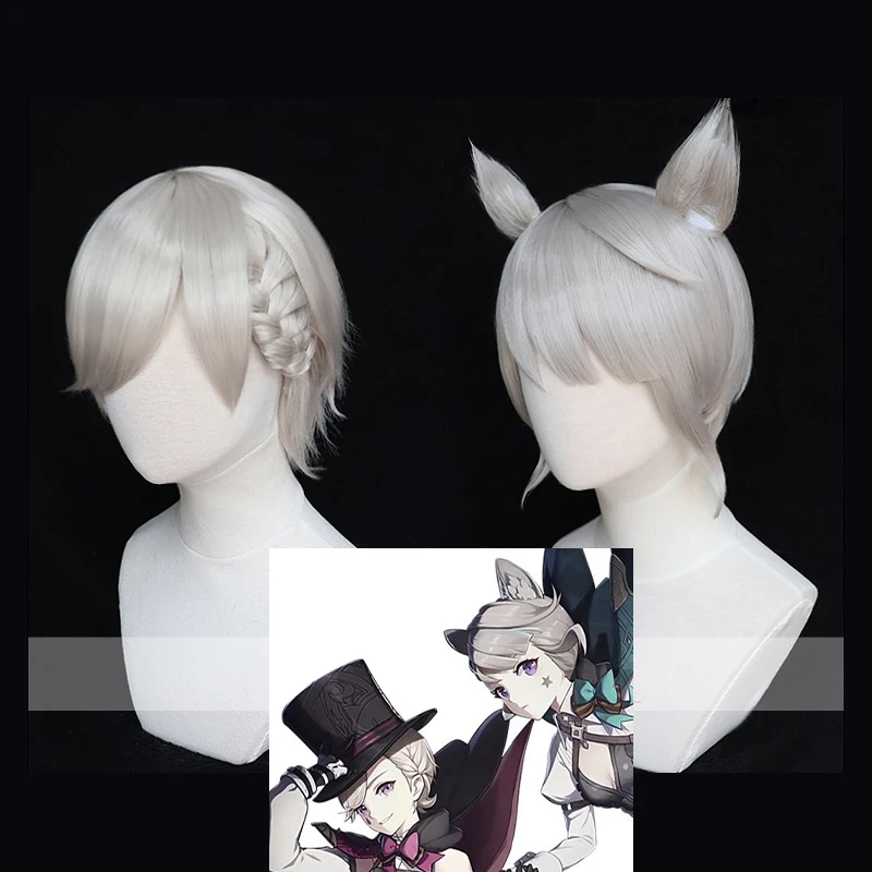 Парик Game Genshin Impact Lyney Lynette, Короткие парики osplay 30 см, термостойкие синтетические волосы, парик для женщин и мужчин на Хэллоуин + шапочка для пар...
Парик Game Genshin Impact Lyney Lynette, Короткие парики osplay 30 см, термостойкие синтетические волосы, парик для женщин и мужчин на Хэллоуин + шапочка для пар...