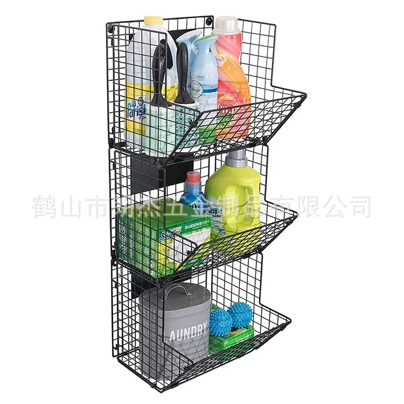Kitchen Shelf Three-layer Fruit and Vegetable Storage Basket Wrought Iron Wall-mounted Folding Fruit Basket New
Kitchen Shelf Three-layer Fruit and Vegetable Storage Basket Wrought Iron Wall-mounted Folding Fruit Basket New