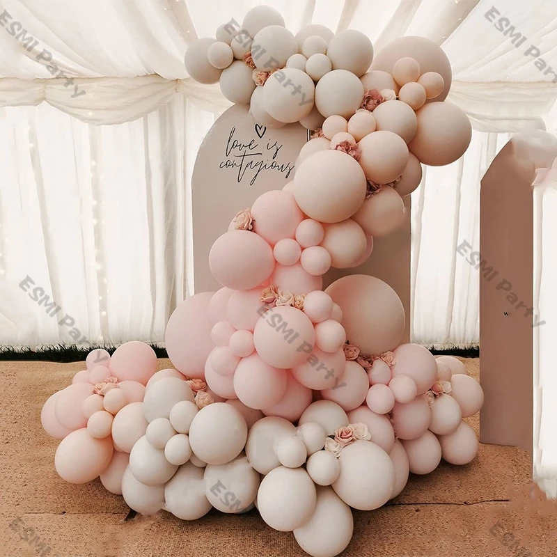 108pcs Maca Baby Pink Nude Balloon Boho Wedding Anniversary Decoration oubled Cream Peach Ballon Garland Baby Shower Party Decor
108pcs Maca Baby Pink Nude Balloon Boho Wedding Anniversary Decoration oubled Cream Peach Ballon Garland Baby Shower Party Decor