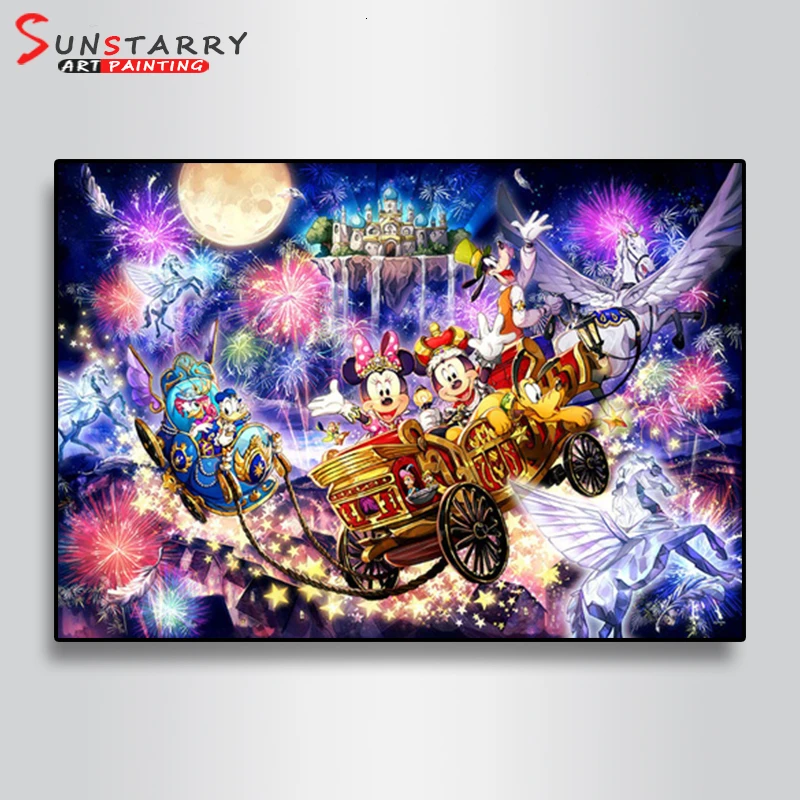Фото Sunstarry 5D DIY полный квадратный Алмазный рисунок с мышью узор круглая вышивка