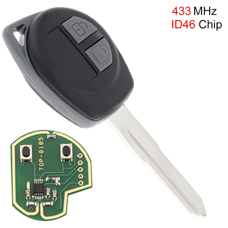 433MHz 2 Button Keyless Uncut Flip Remote Key Fob ID46 Chip HU87 Blade KBRTS004 for SUZUKI SWIFT SX4 Alto IGNIS Splash 2007-2013
433MHz 2 Button Keyless Uncut Flip Remote Key Fob ID46 Chip HU87 Blade KBRTS004 for SUZUKI SWIFT SX4 Alto IGNIS Splash 2007-2013