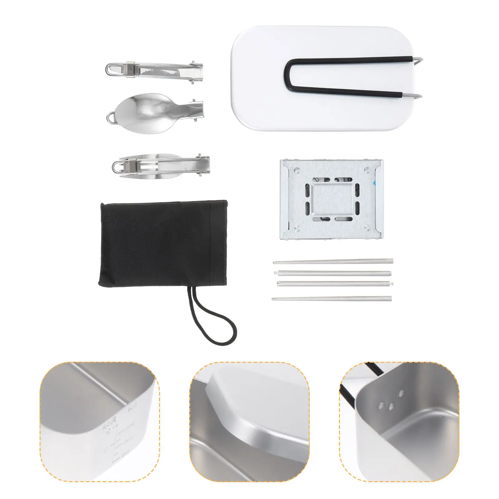 1 Set Outdoor Lunch Box Kit Outdoor Hiking Versatile Lunchbox Stove Tableware Kit
1 Set Outdoor Lunch Box Kit Outdoor Hiking Versatile Lunchbox Stove Tableware Kit