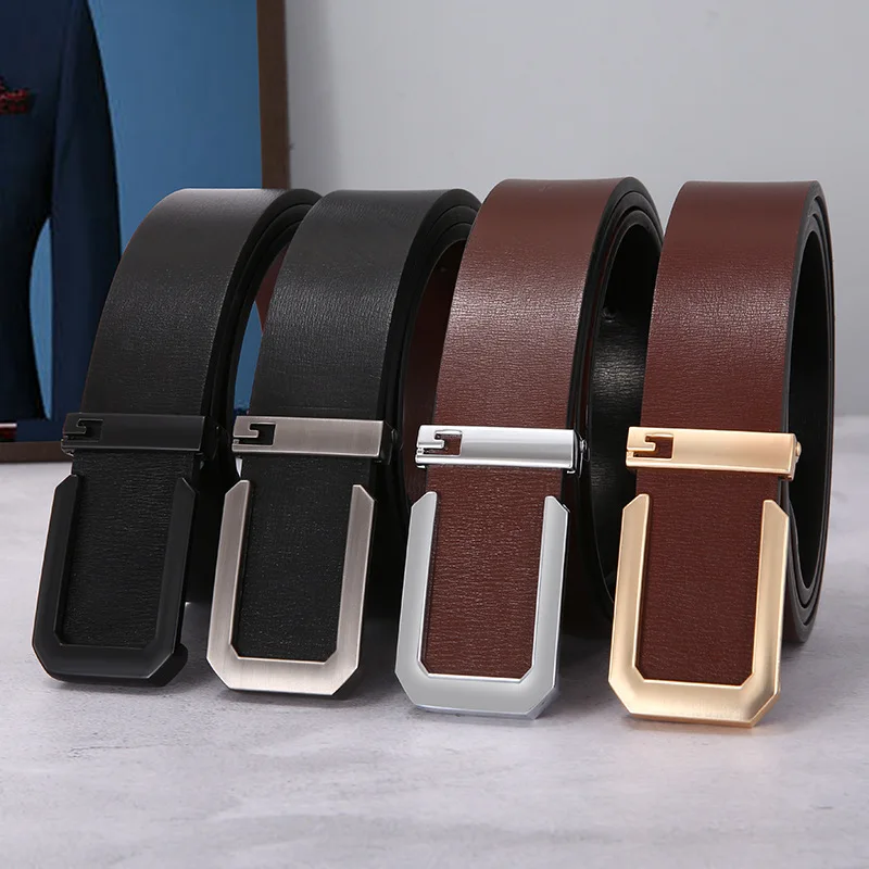 Belt Men's Leather Luxury Fashion Male Perforated Smooth Leather Buckle Youth Business Casual Jeans Suit Waistband Trousers Belt
Belt Men's Leather Luxury Fashion Male Perforated Smooth Leather Buckle Youth Business Casual Jeans Suit Waistband Trousers Belt
