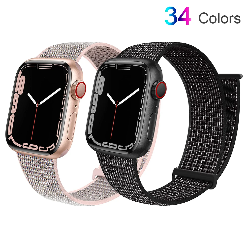 Ремешок нейлоновый Essidi для Apple Watch Series 7 6 se 5 4 41 45 40 44 мм спортивный мужской и