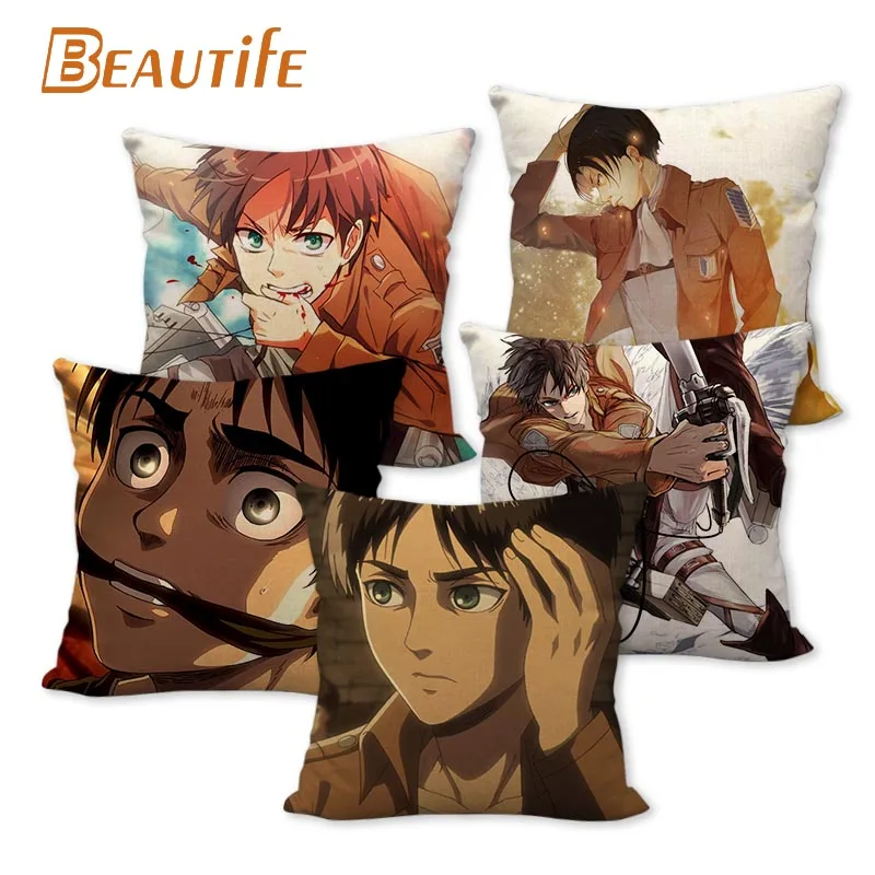 Anime Attack on Titan Eren Jaeger Pillowcase Wedding Decorative Cotton Linen Pillow Case For Home Pillow Cover 45X45cm One Side
Anime Attack on Titan Eren Jaeger Pillowcase Wedding Decorative Cotton Linen Pillow Case For Home Pillow Cover 45X45cm One Side