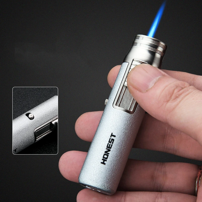 HONEST Portable Inflatable Pen Small Flamethrower High Temperature Resistant BlueFire Compact Windproof Igniter Cigar Lighter
HONEST Portable Inflatable Pen Small Flamethrower High Temperature Resistant BlueFire Compact Windproof Igniter Cigar Lighter