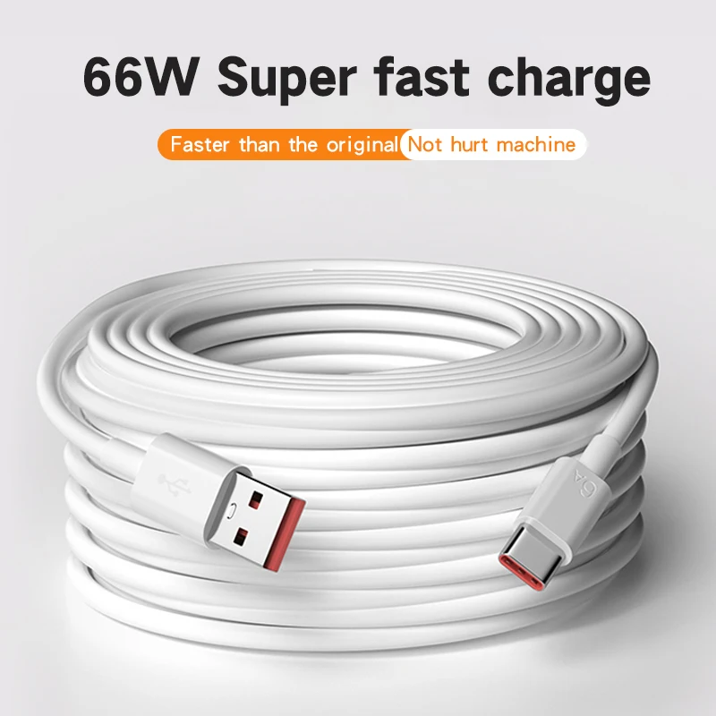 Кабель USB Type-C 6A 66W SCP для Huawei Mate 40 Pro 5A кабель быстрой зарядки C зарядный шнур