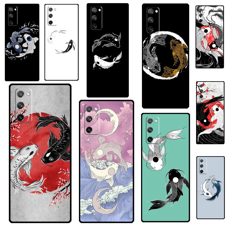 Чехол Koi Fish Yin Yang для Samsung Galaxy S20 FE S21 Ultra S22 Plus S8 S9 S10 e Note 20 10 чехол | Мобильные телефоны