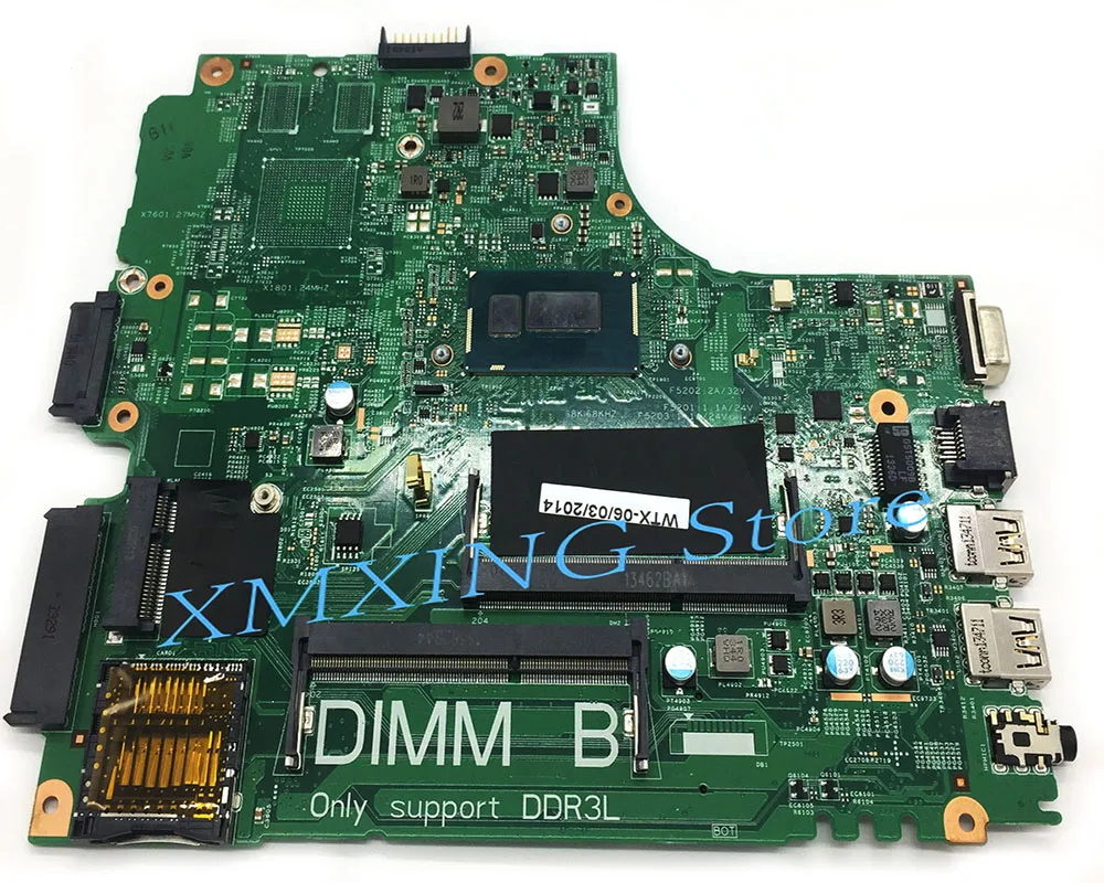 Материнская плата FULCOL для ноутбука DELL 3440 модель i5 4300 ЦП DDR3L CN 0D9CG6 D9CG6