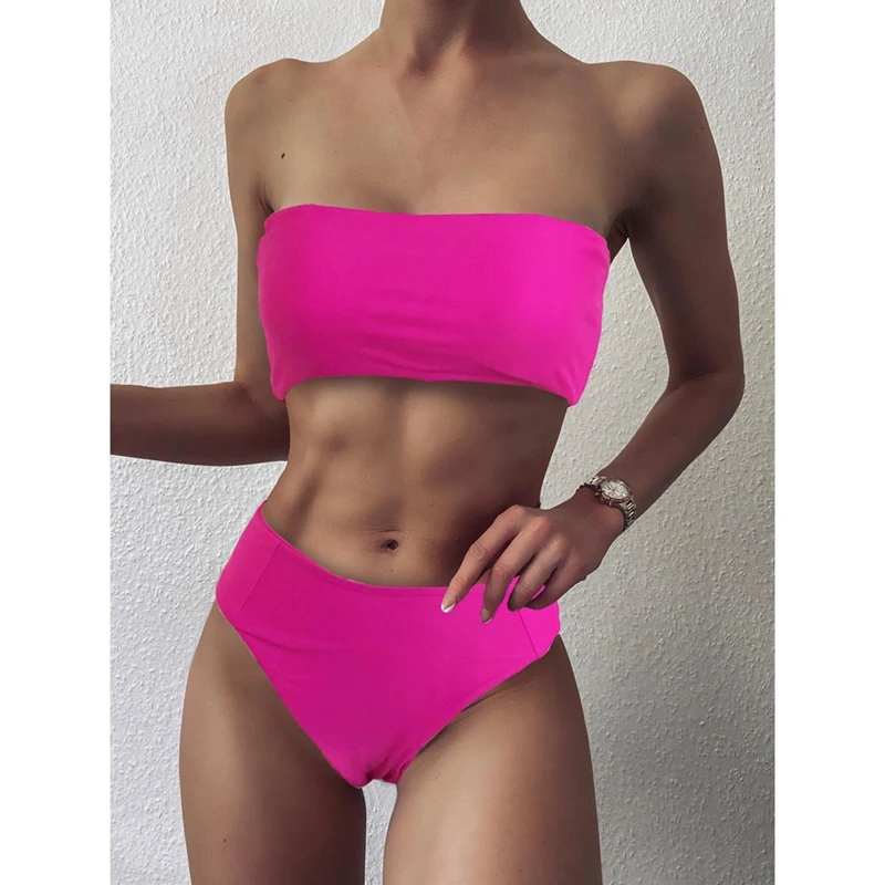 Sexy Bikini Set Swimwear Women Bandeau Female Solid Swimsuit Bathing Suit Beach Wear Biquini
Sexy Bikini Set Swimwear Women Bandeau Female Solid Swimsuit Bathing Suit Beach Wear Biquini