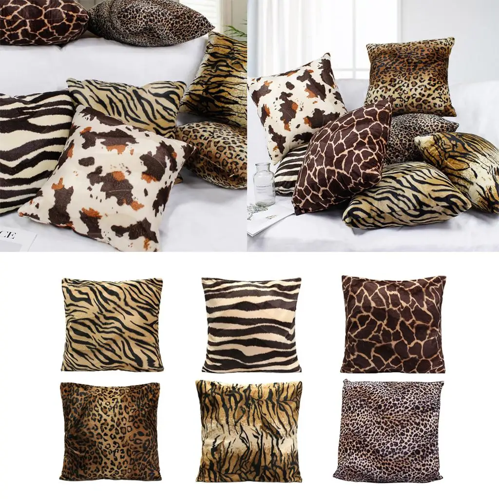 2x Soft Plush Throw Pillows Animals Textures Zebra Leopard Linen Seat Cushion Cover for Sofa Decor Pillowcase
2x Soft Plush Throw Pillows Animals Textures Zebra Leopard Linen Seat Cushion Cover for Sofa Decor Pillowcase