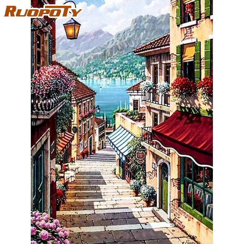 RUOPOTY 5D Diamond Painting Full Square Cartoon Round Diamond Art Embroidery Houses Street Decor Mosaic Handmade Gift40x50CM
RUOPOTY 5D Diamond Painting Full Square Cartoon Round Diamond Art Embroidery Houses Street Decor Mosaic Handmade Gift40x50CM
