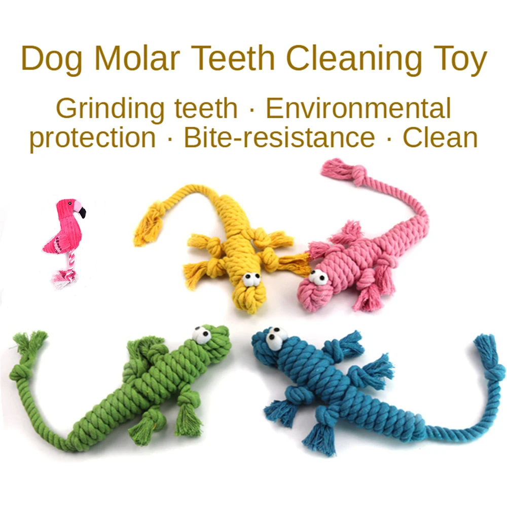 Plush Cotton Rope Pet Chewing Toy 37CM Flamingo Dog Teeth Cleaning Rope Knot Toys Bite Resistant Attractive 4 Colors Available
Plush Cotton Rope Pet Chewing Toy 37CM Flamingo Dog Teeth Cleaning Rope Knot Toys Bite Resistant Attractive 4 Colors Available