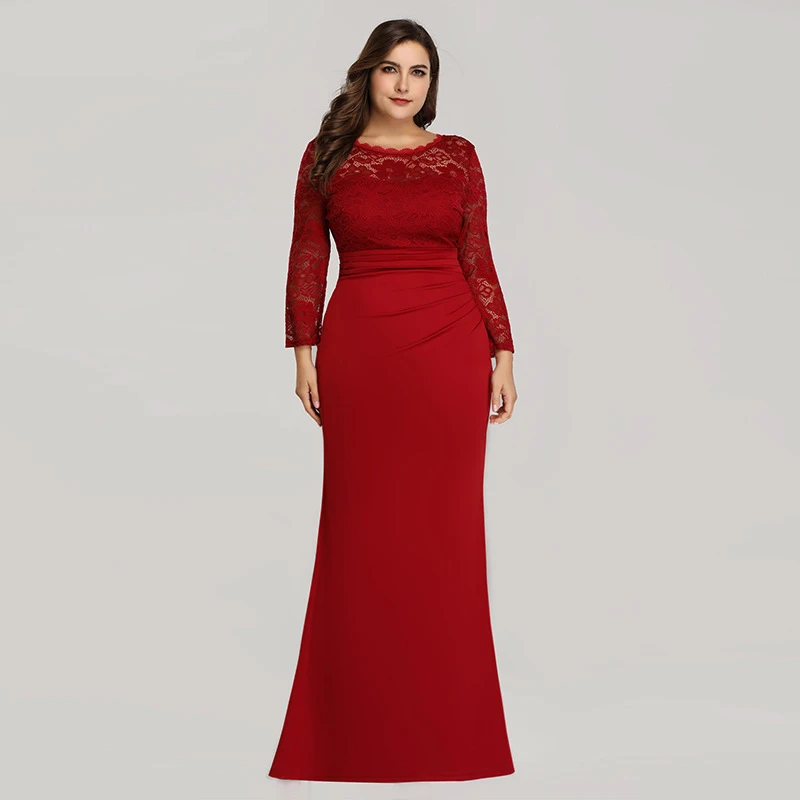 Full Sleeves O-Neck Evening Dress Floral Print Zipper Back Empire Elegant Floor-Length Mermaid Plus Size Women Formal Gowns D905
Full Sleeves O-Neck Evening Dress Floral Print Zipper Back Empire Elegant Floor-Length Mermaid Plus Size Women Formal Gowns D905