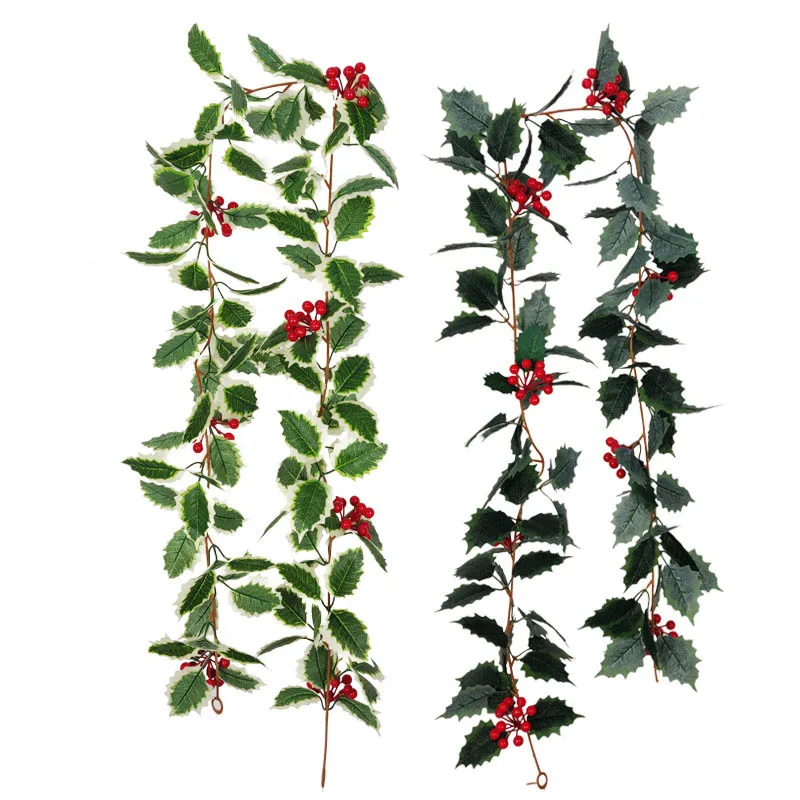 1.7m Artificial Holly Leaf Vine Christmas Rattan Berry Flower DIY Garland Wreath Home Hanging Ornament for Party Xmas Decor
1.7m Artificial Holly Leaf Vine Christmas Rattan Berry Flower DIY Garland Wreath Home Hanging Ornament for Party Xmas Decor
