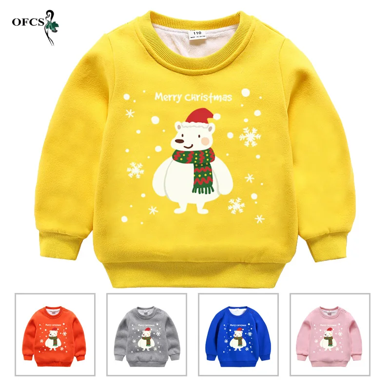 Winter Kids Baby Girls Clothes Cartoon Sweatshirts 2-12 Years Unisex Children's Full Sweater Infant Merry Christmas Warm T-shirt
Winter Kids Baby Girls Clothes Cartoon Sweatshirts 2-12 Years Unisex Children's Full Sweater Infant Merry Christmas Warm T-shirt