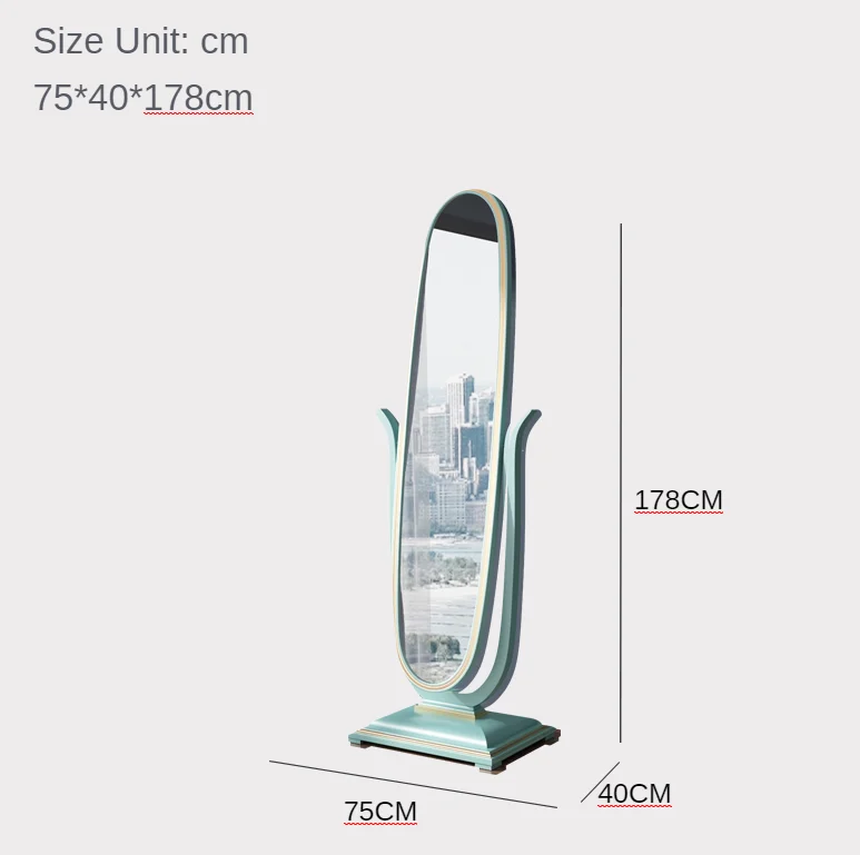 DY8901American light luxury solid wood full-length mirror full-length mirror home dressing mirror simple bedroom floor mirror
DY8901American light luxury solid wood full-length mirror full-length mirror home dressing mirror simple bedroom floor mirror