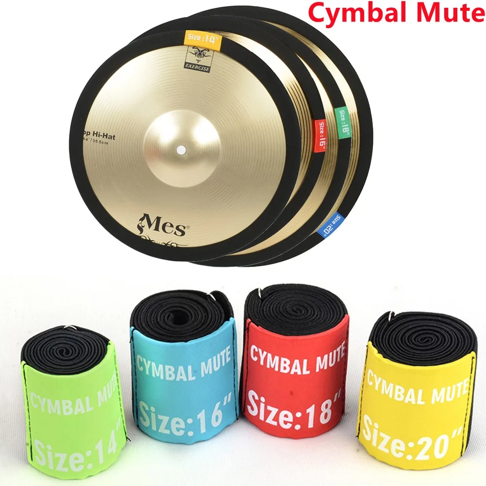 Cymbal Mute Silencer Elastic Belt Dampener Drumming Practice Pad 14 16 18 20inch Simple Mute Cymbal Silencer Tape Percussion
Cymbal Mute Silencer Elastic Belt Dampener Drumming Practice Pad 14 16 18 20inch Simple Mute Cymbal Silencer Tape Percussion