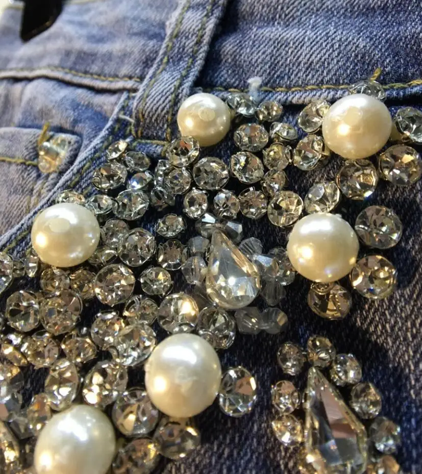 Spring Fashion Streetwear Diamonds Beading Jeans Women High Waist Stretch Slim Pencil Denim Pants s818
Spring Fashion Streetwear Diamonds Beading Jeans Women High Waist Stretch Slim Pencil Denim Pants s818