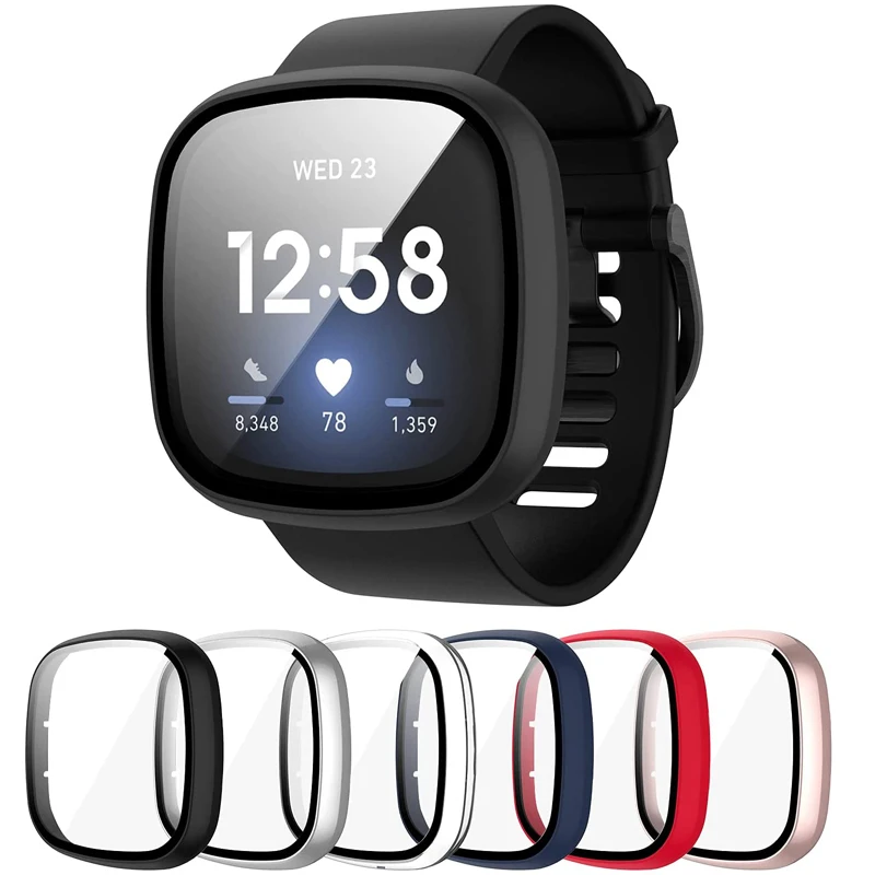 Ультратонкое Защитное стекло для экрана, совместимое с Fitbit Versa 3/Sense, Мягкий защитный чехол с полным покрытием
Ультратонкое Защитное стекло для экрана, совместимое с Fitbit Versa 3/Sense, Мягкий защитный чехол с полным покрытием