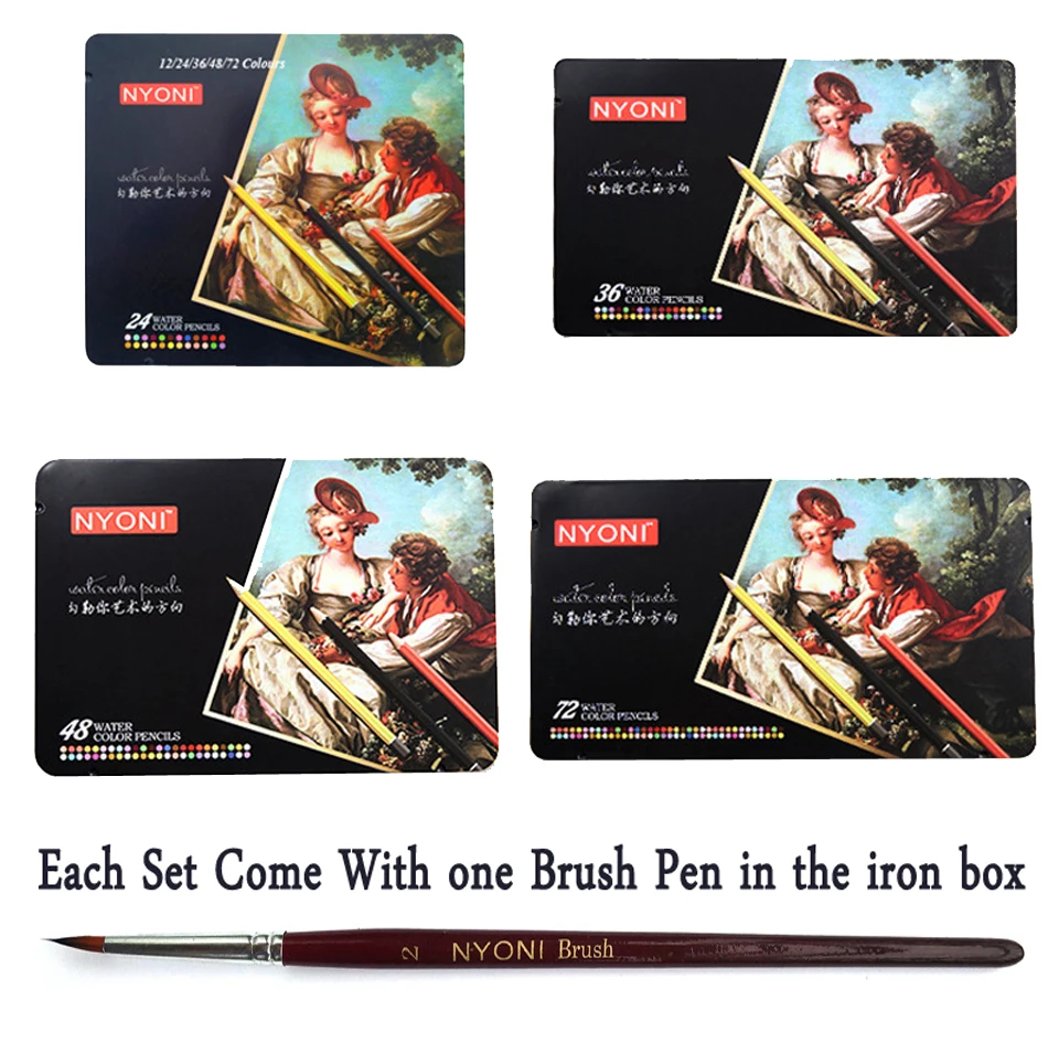 NYONI 12/24/36/48/72Colors Watercolor Pencils Set Drawing Colored Pencils Lapices De Colores Art Sketch Colour Pencil
NYONI 12/24/36/48/72Colors Watercolor Pencils Set Drawing Colored Pencils Lapices De Colores Art Sketch Colour Pencil