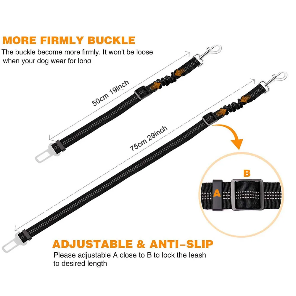 Pet Supplies Reflective Nylon Retractable Elastic Dog Seat Belt Pitbull Puppy Vehicle Car Safety Lever Auto Traction Rope Leash
Pet Supplies Reflective Nylon Retractable Elastic Dog Seat Belt Pitbull Puppy Vehicle Car Safety Lever Auto Traction Rope Leash