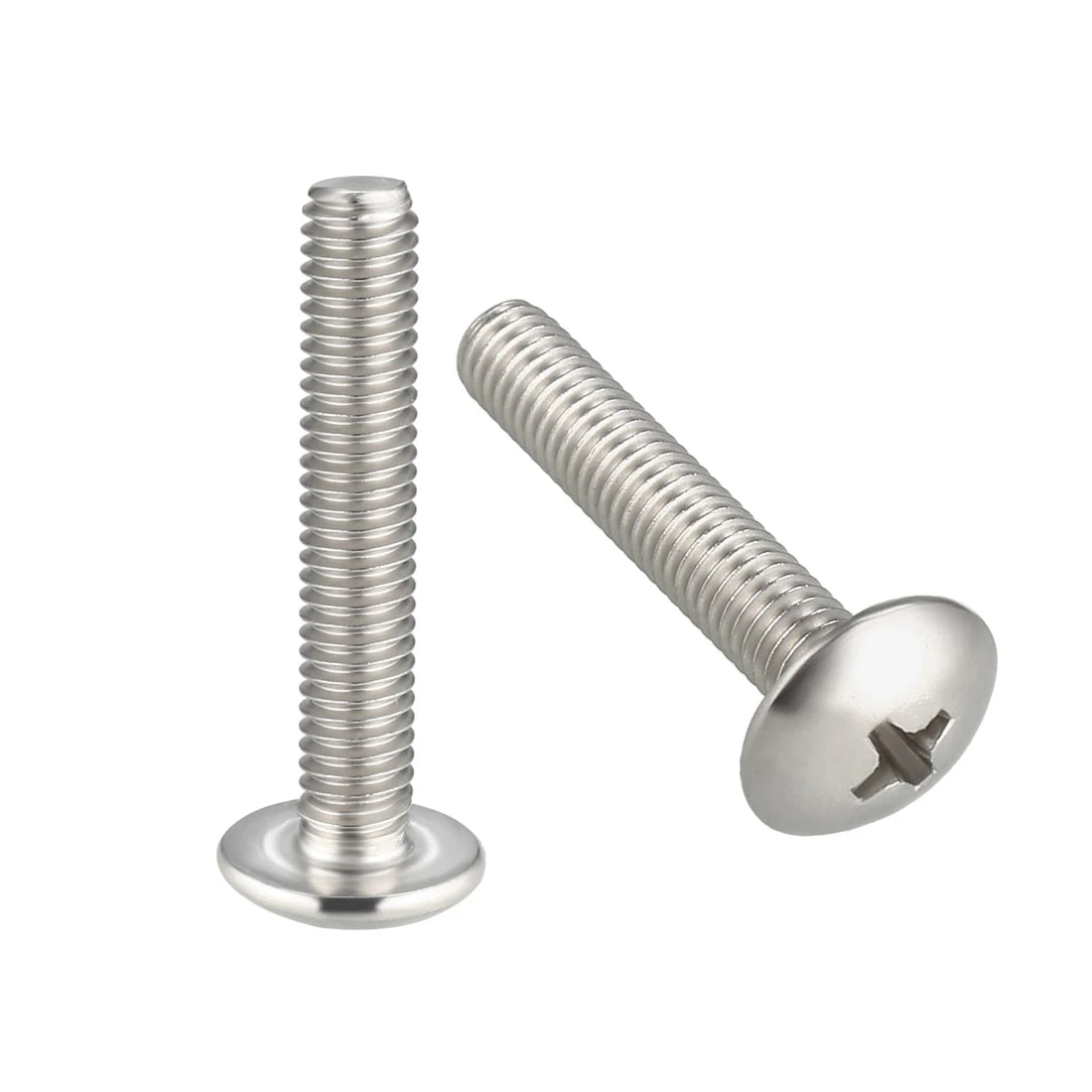uxcell Machine Screws, Phillips Truss Head Screw 304 Stainless Steel, Fasteners Bolt 20Pcs