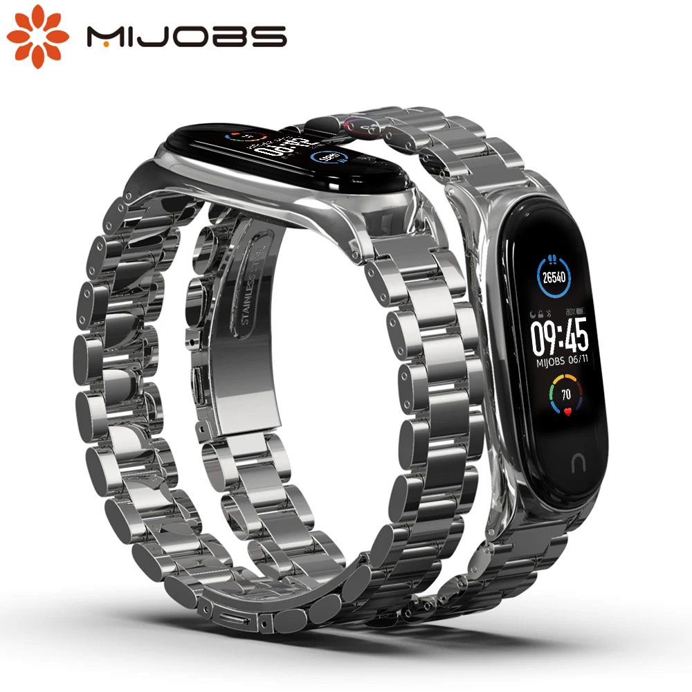 For Xiaomi Mi Band 5 Strap Original Global Stainless Steel Metal Wristband Mi Band 4 Wristband Mi Band 3 Replaceable Bracelet 
For Xiaomi Mi Band 5 Strap Original Global Stainless Steel Metal Wristband Mi Band 4 Wristband Mi Band 3 Replaceable Bracelet