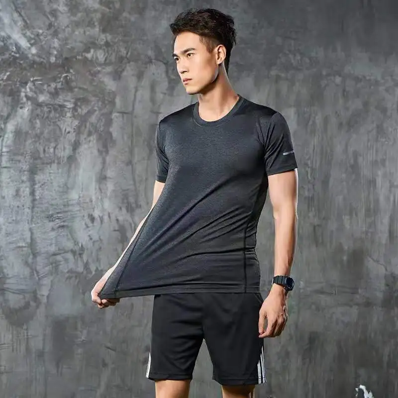 2 suit men's short sleeve shorts ice silk breathable running t-shirts thin summer leisure outdoor sports suits
2 suit men's short sleeve shorts ice silk breathable running t-shirts thin summer leisure outdoor sports suits