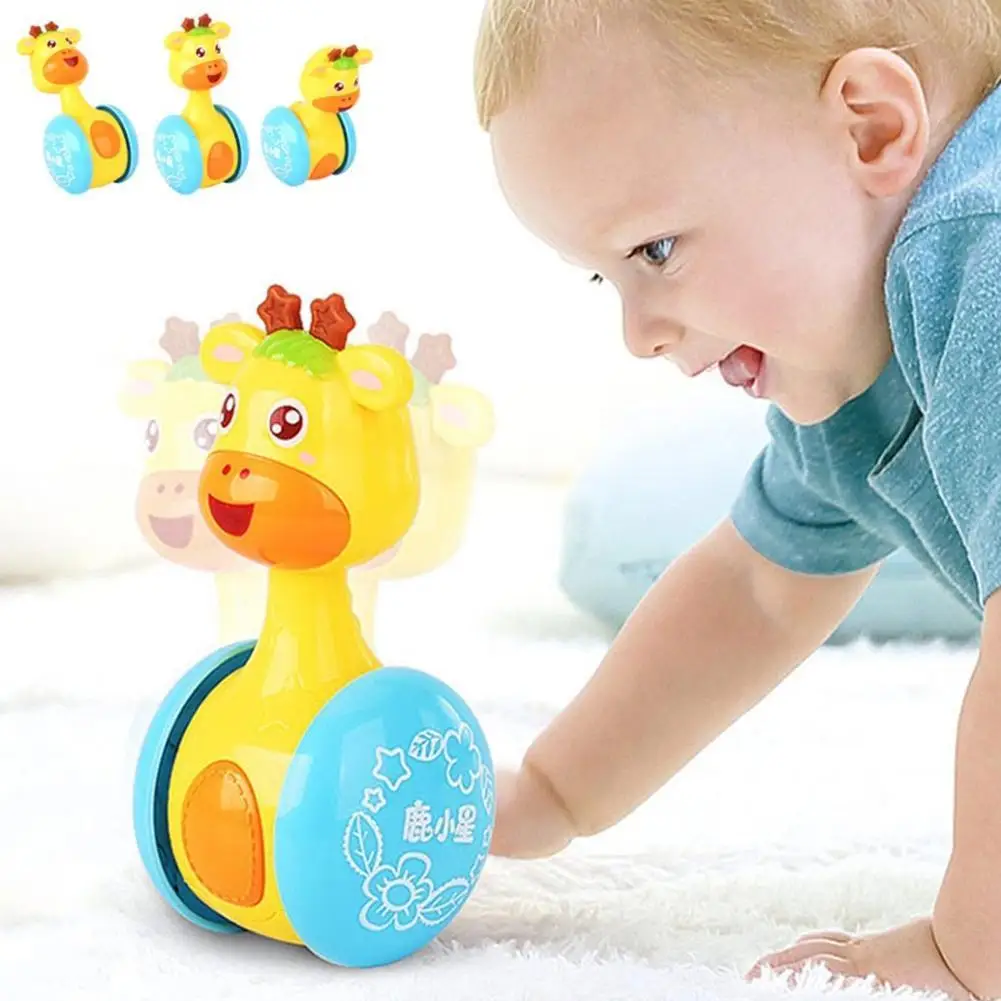 Baby Cute Cartoon Deer Rattles Tumbler Doll Toy Bell Music Learning Education
Baby Cute Cartoon Deer Rattles Tumbler Doll Toy Bell Music Learning Education
