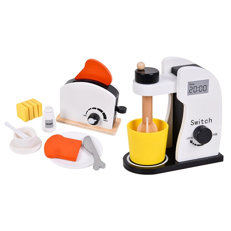 Children Wooden Kitchen Play House Toy Bread Machine Juicer Coffee Machine Vegetable and Fruit Cutting Set Toys
Children Wooden Kitchen Play House Toy Bread Machine Juicer Coffee Machine Vegetable and Fruit Cutting Set Toys