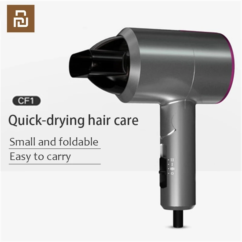 Xiaomi Официальный магазин Youpin PRITECH мини складной мини-фен для волос отрицательные