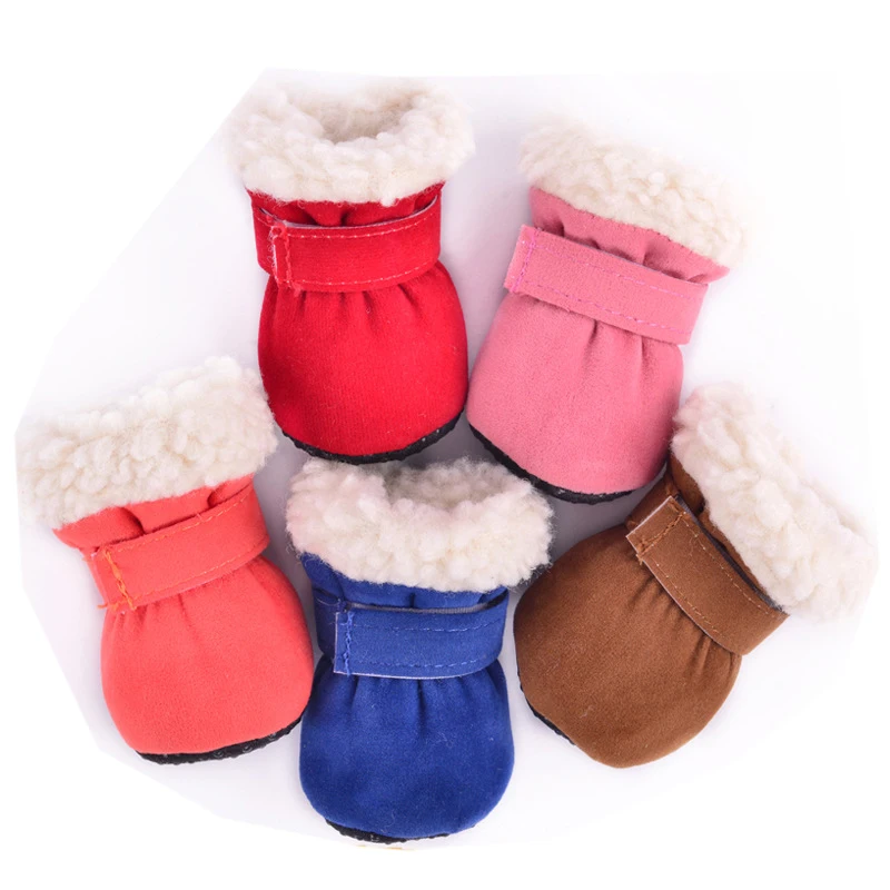Winter Dog Snow Boots Dogs Shoes With Plush Thick Cold Proof Warm Non Slip Pet Shoes For Small Dogs 4Pcs Multicolor Pet Sneake
Winter Dog Snow Boots Dogs Shoes With Plush Thick Cold Proof Warm Non Slip Pet Shoes For Small Dogs 4Pcs Multicolor Pet Sneake