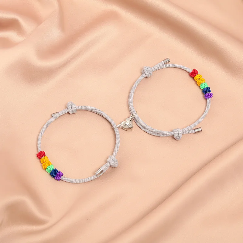 CARLIDANA 2pcs/Set Adjustable Magnetic Bracelet Stainless Steel Heart Pendant Bracelet for Women Couples Matching Charm Bracelet
CARLIDANA 2pcs/Set Adjustable Magnetic Bracelet Stainless Steel Heart Pendant Bracelet for Women Couples Matching Charm Bracelet