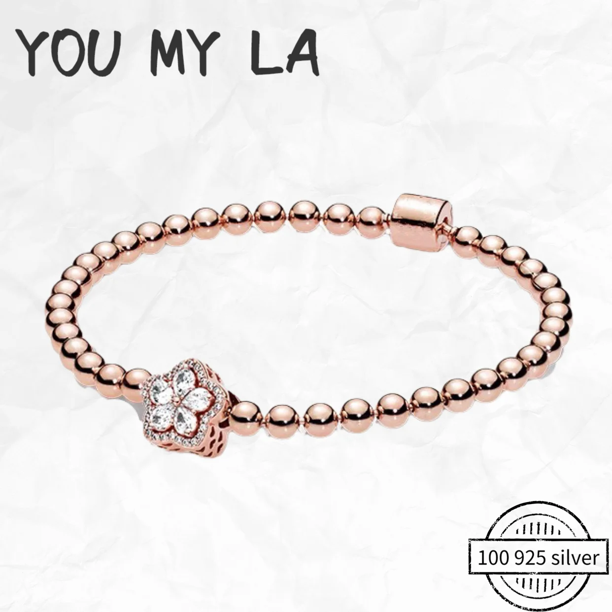 New Real 925 Sterling Silver Pandora Bracelet Rose Golden Fit Charms Beads For Women Jewelry DIY Luxulry Gift
New Real 925 Sterling Silver Pandora Bracelet Rose Golden Fit Charms Beads For Women Jewelry DIY Luxulry Gift