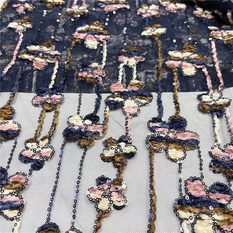 Best Selling Tulle African Lace Fabric Nigerian 2021 High Quality French With Sequins 5 Yard Women Mesh Lace J98-20
Best Selling Tulle African Lace Fabric Nigerian 2021 High Quality French With Sequins 5 Yard Women Mesh Lace J98-20