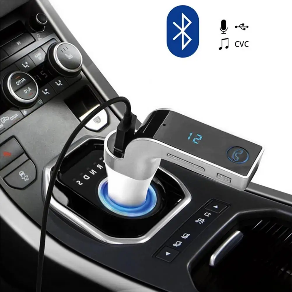 G7 Multifunctional Car Bluetooth Handsfree Transmitter Kit FM Transmitter USB MP3 Music Player USB Car Cigarette Lighter Charger
G7 Multifunctional Car Bluetooth Handsfree Transmitter Kit FM Transmitter USB MP3 Music Player USB Car Cigarette Lighter Charger
