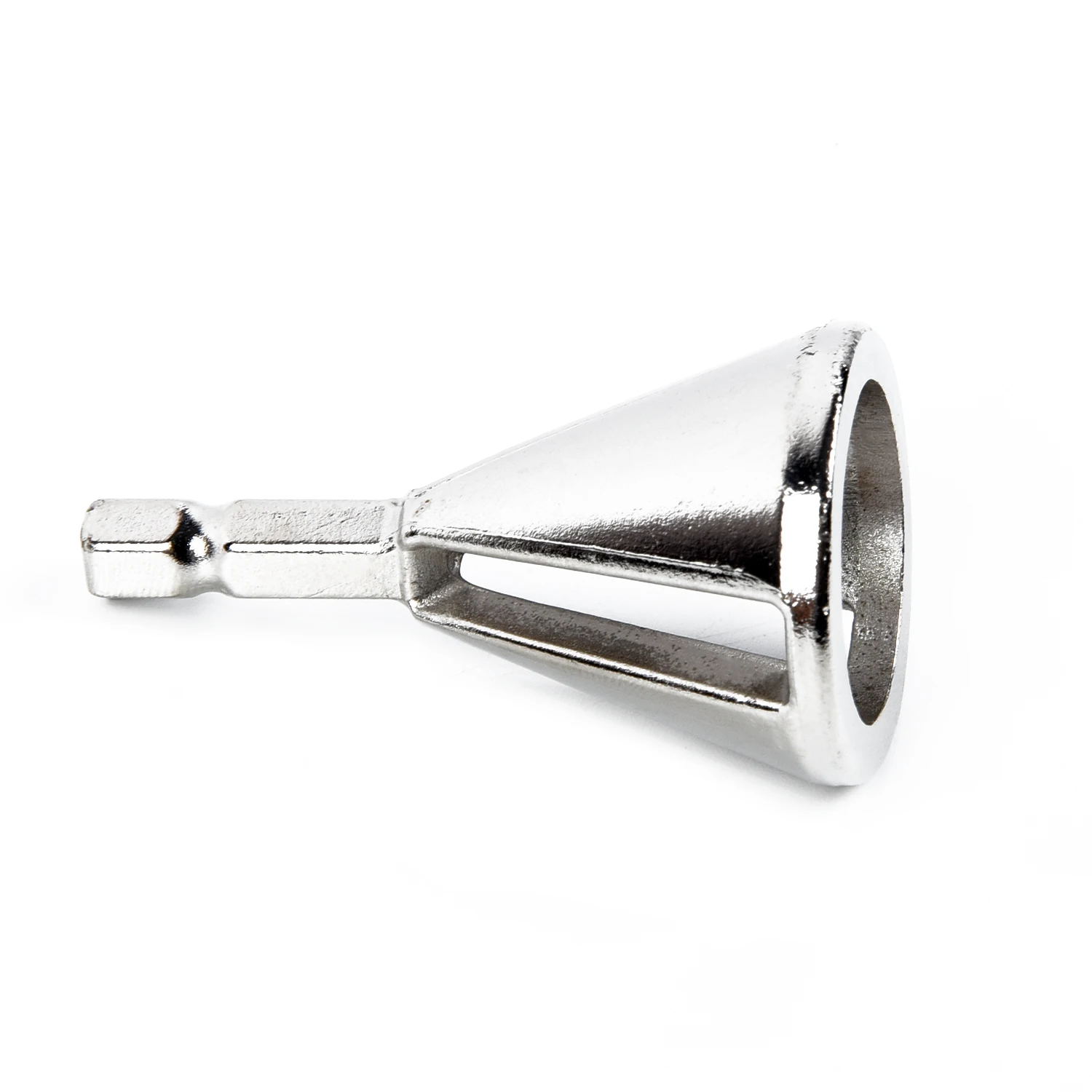 1xDeburring Tool Bit Chamfer Drill External Pro Stainless Steel Hand Tool Silver