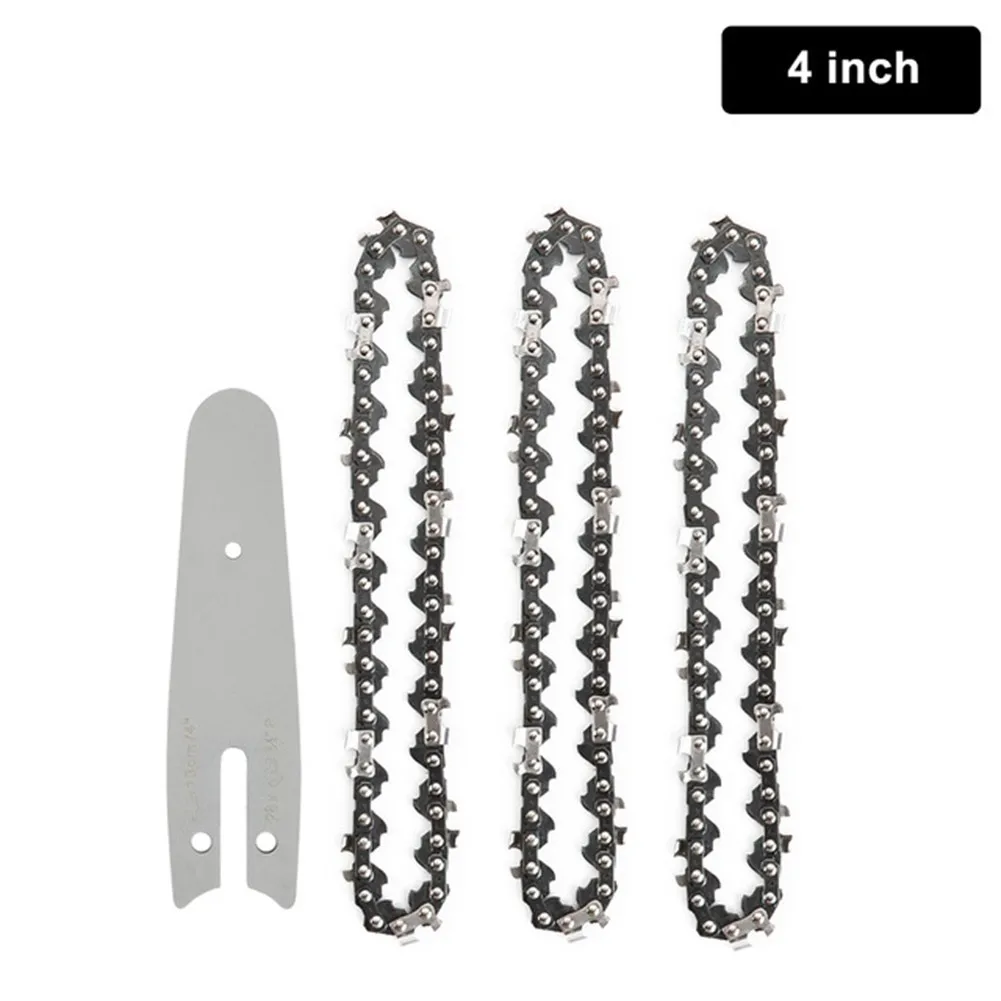 4/6Inch Chainsaw Guide Bar And Saw Chain Set Fits Electric Chain Saw Wood Cutter All Chain Cutters Have Good Wear Resistance.
4/6Inch Chainsaw Guide Bar And Saw Chain Set Fits Electric Chain Saw Wood Cutter All Chain Cutters Have Good Wear Resistance.